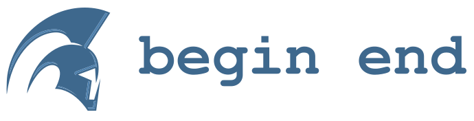 begin end logo